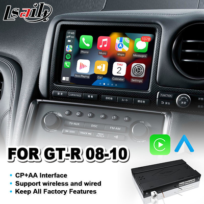 Интерфейс Carplay андроида Lsailt автоматический для Nissan GTR GT-r R35 Nismo 2008-2010