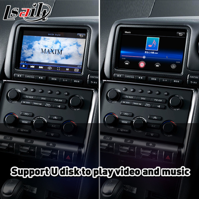 Интерфейс Carplay андроида Lsailt автоматический для Nissan GTR GT-r R35 Nismo 2008-2010