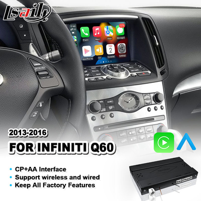 Lsailt Android Auto CP AA OEM Интеграционный интерфейс Carplay для Infiniti Q60 2013-2016