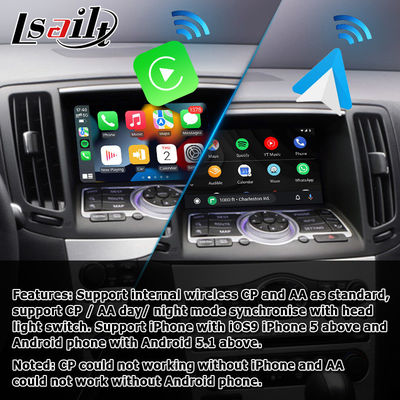 Беспроводный carplay Android авто для Infiniti G37 G25 Q40 Q60 370GT Skyline 08IT
