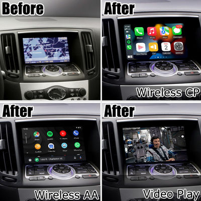 Беспроводный carplay Android авто для Infiniti G37 G25 Q40 Q60 370GT Skyline 08IT