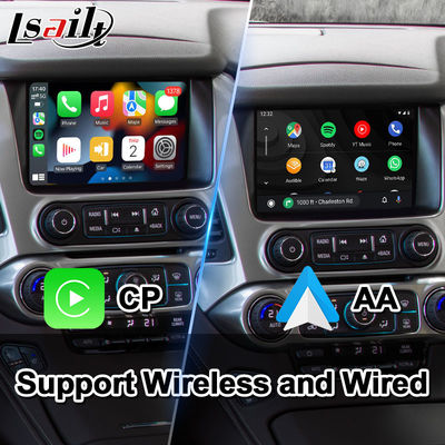 Lsailt Android Carplay Мультимедийный видеоинтерфейс для Chevrolet GMC Tahoe 2014-2019