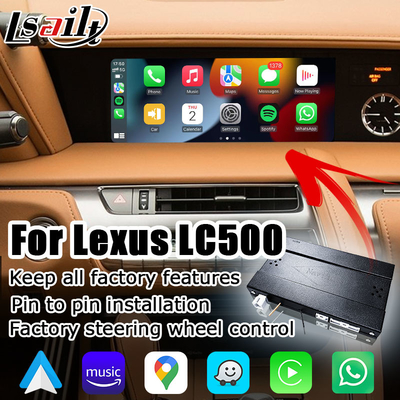 Средства массовой информации беспроводного андроида Lexus LC LC500 LC500h автоматические carplay взаимодействуют отражать экрана поддержки