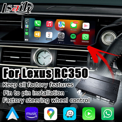 Радиотелеграф carplay для автомобиля андроида Lexus RC RC350 RCF RC200t RC300h RC300