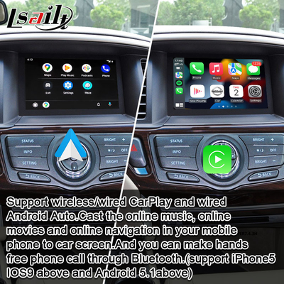 Экран мультимедиа автомобиля CarPlay для Nissan Pathfinder, патруля, Armada Infiniti QX с автомобилем андроида