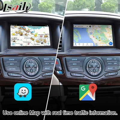 Экран мультимедиа автомобиля CarPlay для Nissan Pathfinder, патруля, Armada Infiniti QX с автомобилем андроида