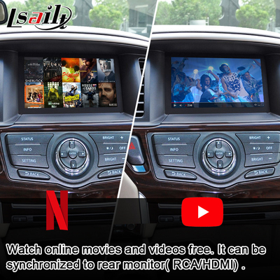 Экран мультимедиа автомобиля CarPlay для Nissan Pathfinder, патруля, Armada Infiniti QX с автомобилем андроида