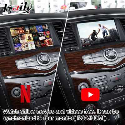 Экран мультимедиа автомобиля Lsailt для Armada с беспроводным CarPlay, YouTube Nissan патруля, дисплея подъема