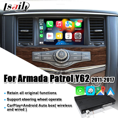 Интерфейс для Armada Nissan, поиски Lsailt CarPlay, следопыт с автомобилем андроида, экраном подъема первоначальным