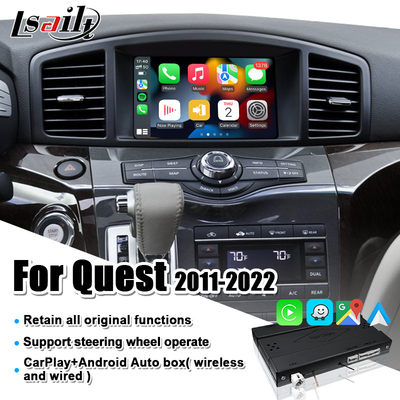 Беспроводной интерфейс CarPlay для Nissan Quest, патруля, Armada, Infiniti QX с YouTube, автомобилем андроида