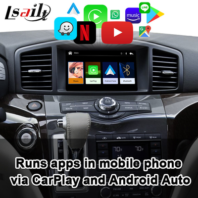 Беспроводной интерфейс CarPlay для Nissan Quest, патруля, Armada, Infiniti QX с YouTube, автомобилем андроида
