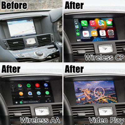 Экран телефона беспроводного carplay андроида Infiniti Q70 автоматический отражая коробку средств массовой информации проекции Lsailt