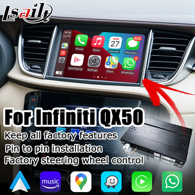 Коробка средств массовой информации беспроводного андроида Carplay автоматическая для подъема 2018 OEM Infiniti QX50