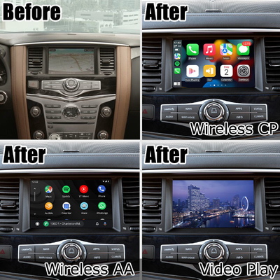 Решение совместимая Австралия подъема андроида стиля OEM Infiniti QX80 автоматическое беспроводное carplay
