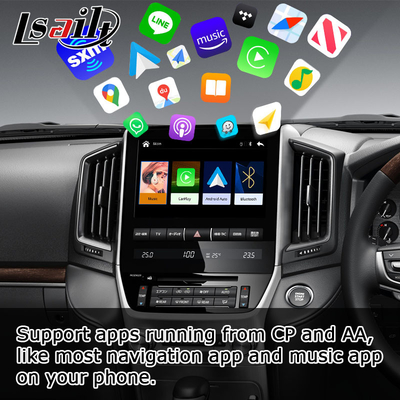 Мультимедиа беспроводного carplay андроида стиля OEM крейсера LC200 земли Тойота автоматические взаимодействуют подъем
