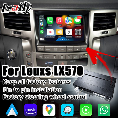 Коробка интерфейса подъема стиля OEM беспроводного Carplay андроида Lexus LX570 автоматическая