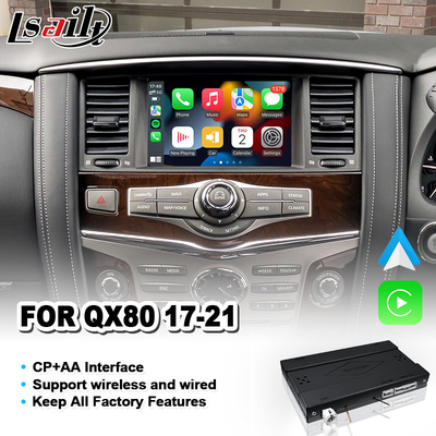 Беспроводный интерфейс Android Auto Carplay для 2017-2021 Infiniti QX80