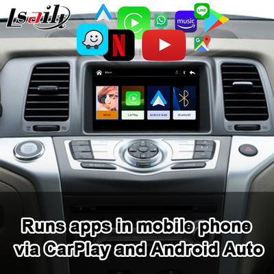Интерфейс CarPlay для максимумов GT-r Nissan Murano Z51 2010-2019 с системой Linux Lsailt