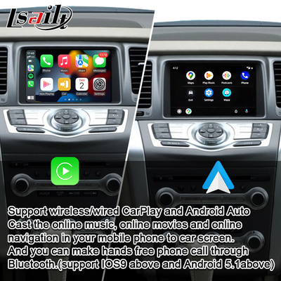 Интерфейс CarPlay для максимумов GT-r Nissan Murano Z51 2010-2019 с системой Linux Lsailt