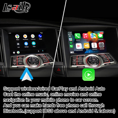 Интерфейс андроида CarPlay Линукса Lsailt автоматический на Nissan Maxima Infiniti 2010-2014 со связью зеркала