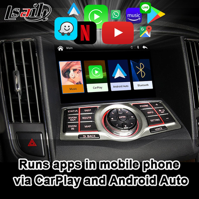 Интерфейс андроида CarPlay Линукса Lsailt автоматический на Nissan Maxima Infiniti 2010-2014 со связью зеркала