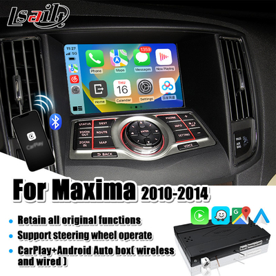 Интерфейс андроида CarPlay Линукса Lsailt автоматический на Nissan Maxima Infiniti 2010-2014 со связью зеркала
