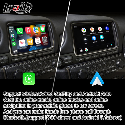 Интерфейс Carplay для Nissan GT-r GTR R35 2008-2017 интегрировал беспроводной автомобиль андроида, связь зеркала