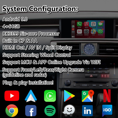 Lsailt Android мультимедийный интерфейс для Lexus IS 300h 250 350 200t 300 AWD F Sport XE30 2013-2016