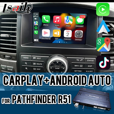 Беспроводный интерфейс CarPlay для Nissan Pathfinder R51 Navara D40 2013-2016 Android Auto, CarLife, Mirror Link