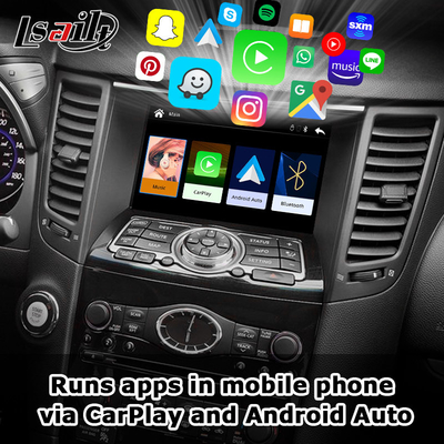 Интерфейс Lsailt CarPlay для Infiniti QX70 FX50 FX35 FX37 2011-2018 Android Авто декодер, установка с помощью кнопки