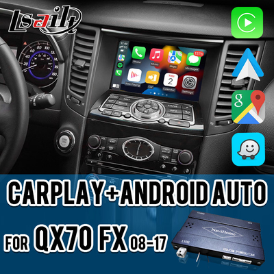 Интерфейс Lsailt CarPlay для Infiniti QX70 FX50 FX35 FX37 2011-2018 Android Авто декодер, установка с помощью кнопки