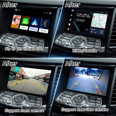 Интерфейс Lsailt CarPlay для Infiniti QX70 FX50 FX35 FX37 2011-2018 Android Авто декодер, установка с помощью кнопки