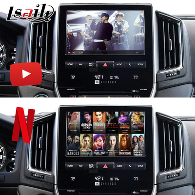 CarPlay Android Мультимедийный видеоинтерфейс с YouTube, NetFlix, YouTube,Google Map для Land Cruiser LC200