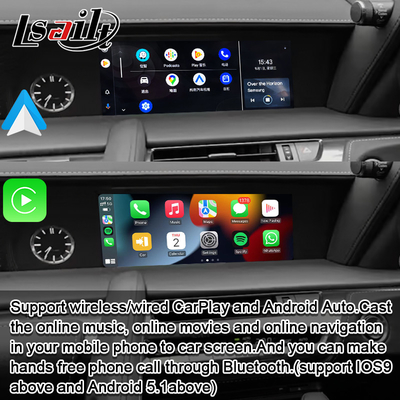 Беспроводный интерфейс CarPlay Android Авто GPS навигация для Lexus LC500h 2017-актуальный NX LX LS GS от Lsailt