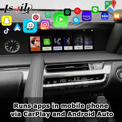 Беспроводный интерфейс CarPlay Интегрированный OEM экран для Lexus LX570 LX460d 2016-2021 Android Авто видео интерфейс