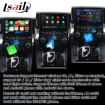Toyota Alphard Vellfire AH30 серии Android Carplay интерфейсная коробка Qualcomm 6125 8+128GB