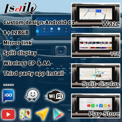Lexus LX570 LX450d Android видеоинтерфейс поддержка carplay Android auto Qualcomm 8+128GB Android 11
