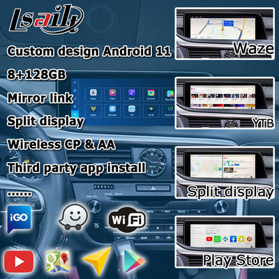Lexus RX 8+128GB Qualcomm Android мультимедийный интерфейс RX350 RX450h RX300 RX200t