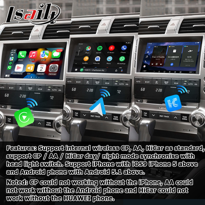 Lexus GX460 Android мультимедийный интерфейс Carplay Android авто видео