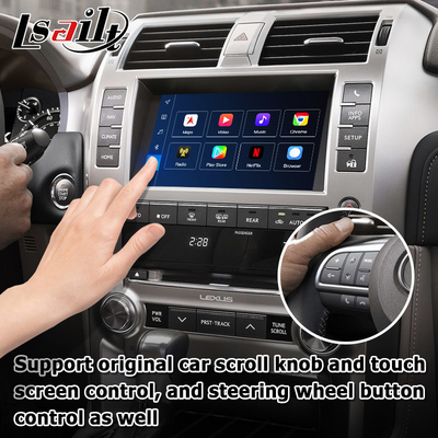 Lexus GX460 Android мультимедийный интерфейс Carplay Android авто видео
