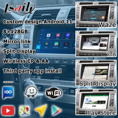 Lexus GX460 Android мультимедийный интерфейс Carplay Android авто видео