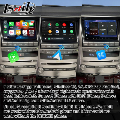 Lexus LX570 2013-2015 Android видео интерфейс на базе Qualcomm 8+128GB Android 11