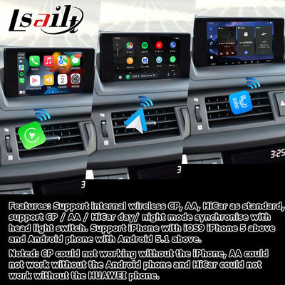Видеоинтерфейс Lexus CT200h Android 13 Carplay Android Auto на базе Qualcomm 8+128 ГБ