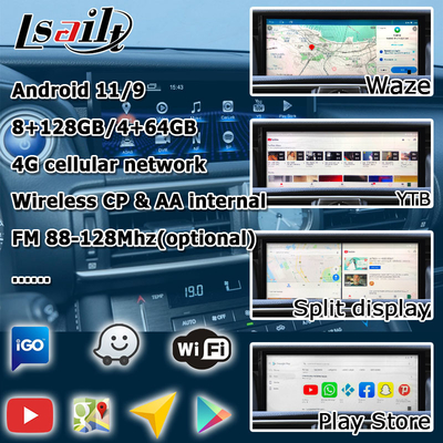 10.25 дюймов Android 8+128 Carplay Android Автоматическое обновление экрана HDMI Для Lexus IS200t IS350 IS300