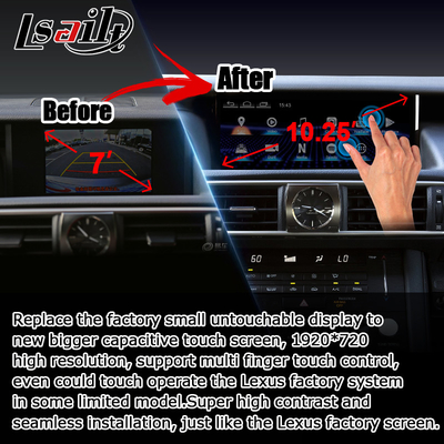 10.25 дюймов Android 8+128 Carplay Android Автоматическое обновление экрана HDMI Для Lexus IS200t IS350 IS300
