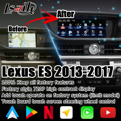 ES300h ES250 ES350 Lexus Android Обновление экрана Carplay Android Auto Dash Cam 10,25" Lsailt