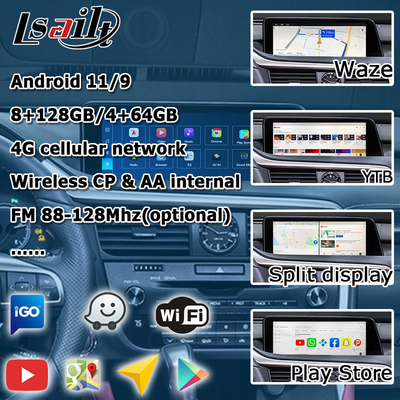 Android 8+128GB Lsailt Lexus Android carplay Android авто Экран для RX350 RX450h RX300 Процессор 2.0Ghz