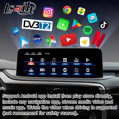 HD 12,3-дюймовый Android-экран для Lexus RX350 RX450h Lsailt Android Auto Carplay