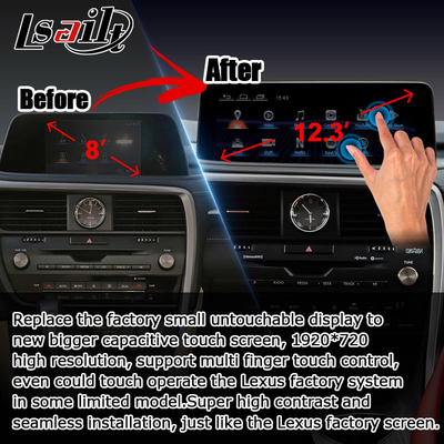 HD 12,3-дюймовый Android-экран для Lexus RX350 RX450h Lsailt Android Auto Carplay