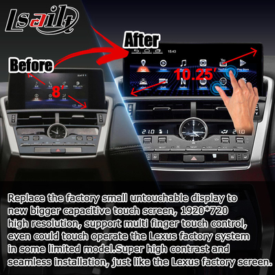 NX300 NX300h Lexus Android большой экран 10.25 дюймов Android Carplay обновление